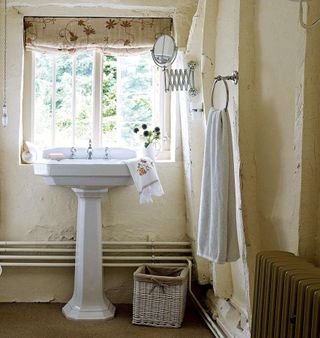Bathroom in traditional 14th century home