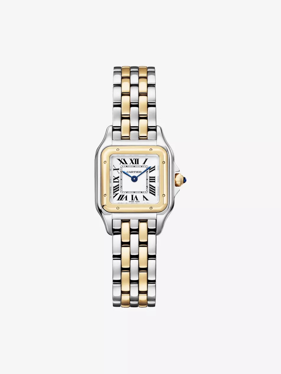 Crw2pn0018 Panth&amp;egrave;re De Cartier Small 18ct Yellow-Gold and Steel Quartz Watch