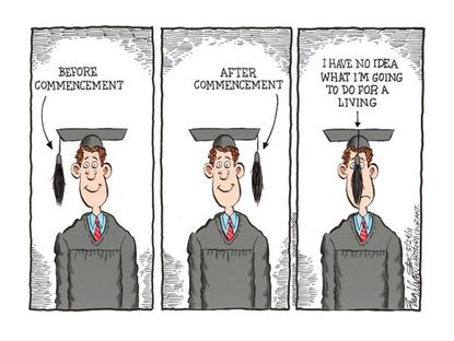 Graduates' obscured future