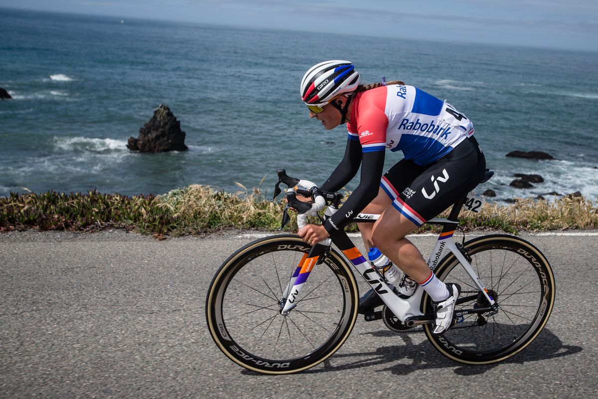 Lucinda Brand (Rabo-Liv) had no time to enjoy the view today