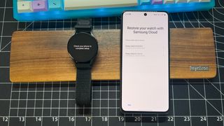 Restore from backup when setting up Galaxy Watch 5