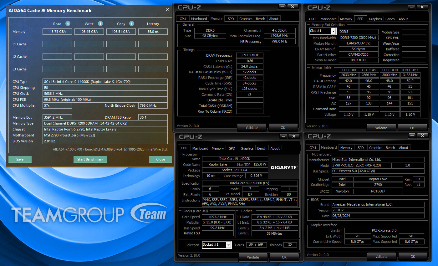 Teamgroup CAMM2 DDR5-7200 Memory