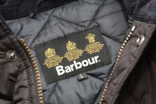 A label in a Barbour coat