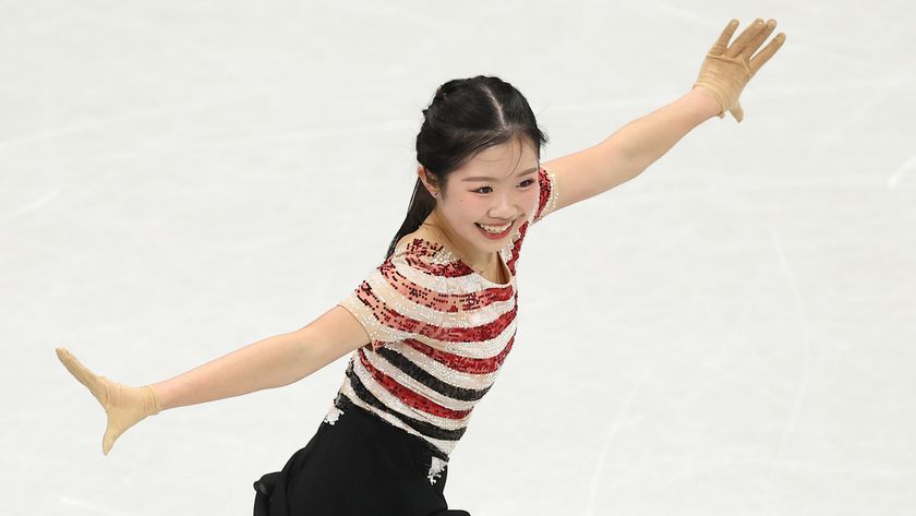 Japan's Ami Nakai in figure skating action at the 2026 Winter Olympics