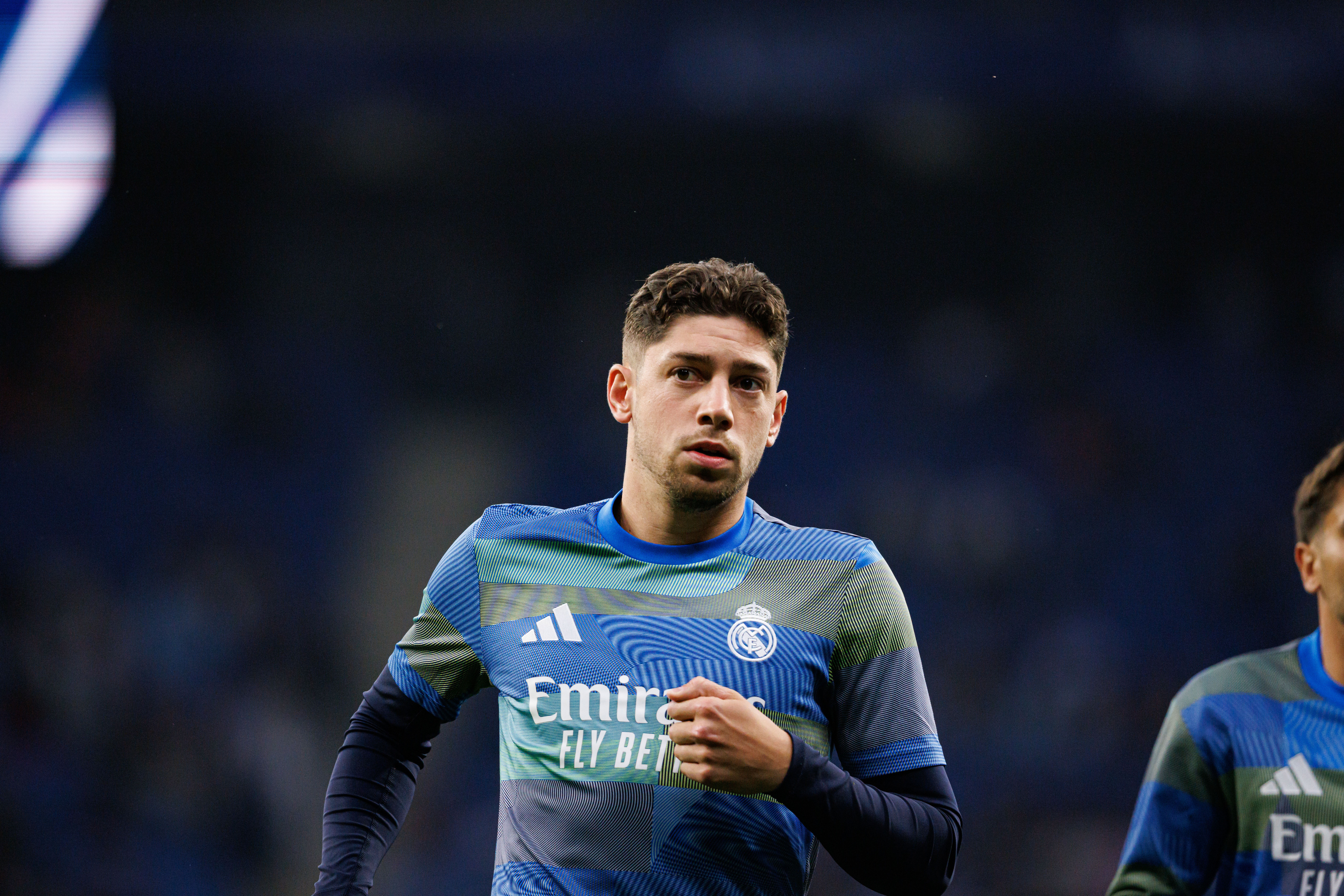 BARCELONA, SPAIN - 2026/05/03: Federico Valverde (Real Madrid FC) seen in action during LaLiga EASPORTS game between teams of RCD Espanyol de Barcelona and Real Madrid FC RCD Espanyol de Barcelona 0 - 2 Real Madrid FC. (Photo by Maciej Rogowski/SOPA Images/LightRocket via Getty Images)