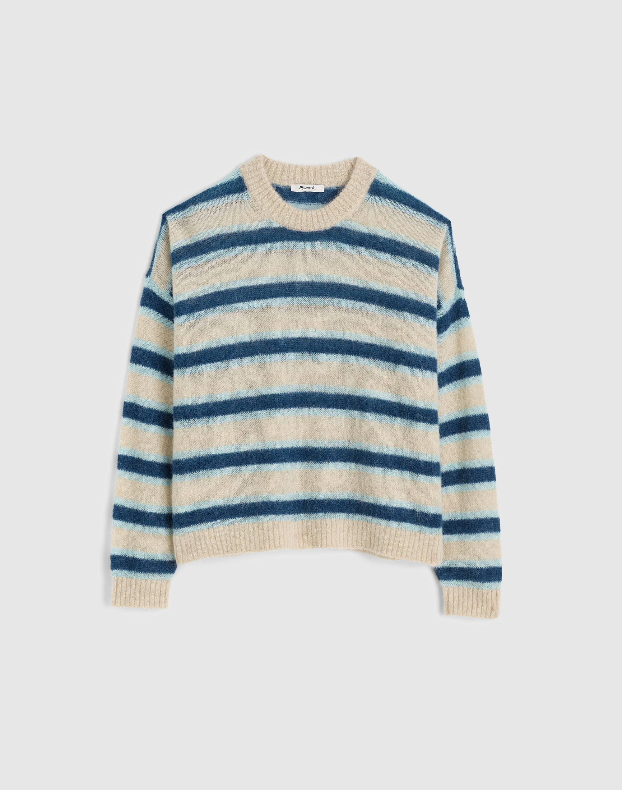 Striped Pullover Sweater in Alpaca Blend
