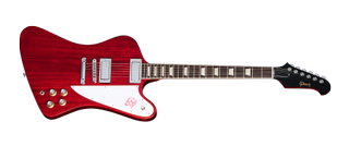 A photo of a Gibson Firebird Platypus against a white background