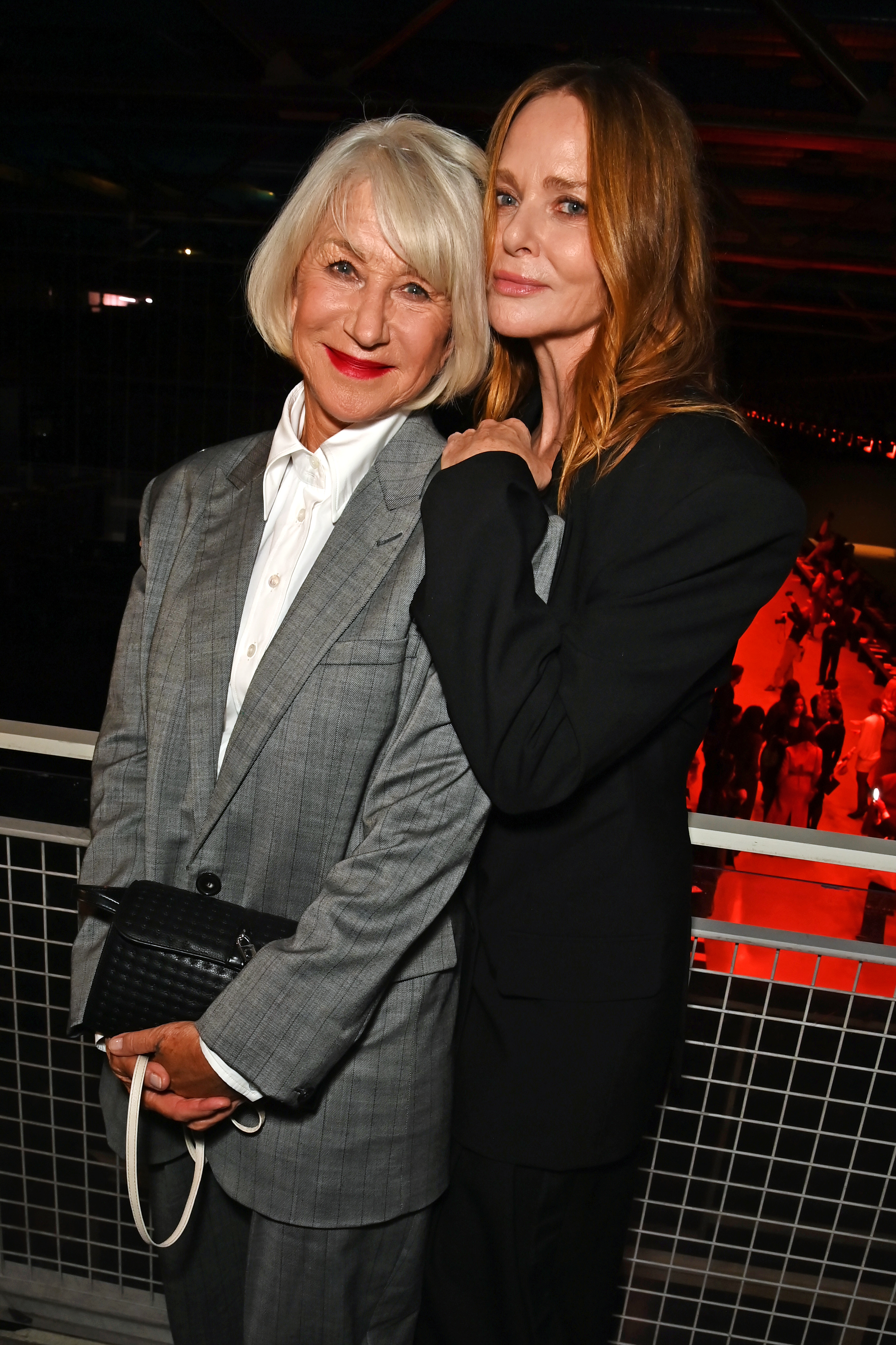 helen mirren and stella mccartney during paris fashion week