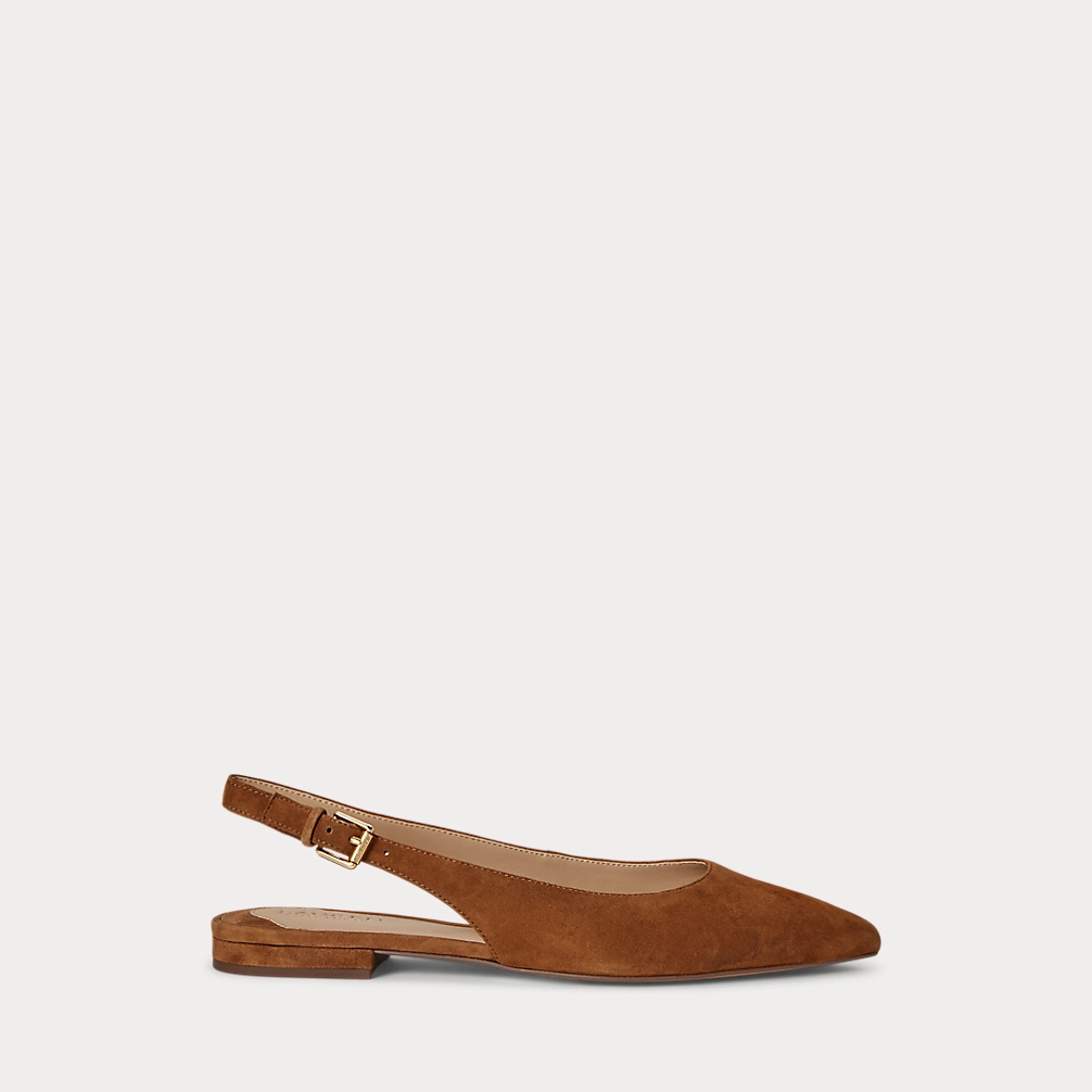 Londyn Suede Slingback Flat