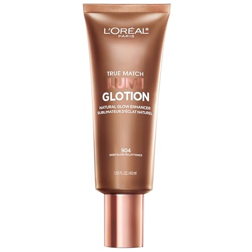 L&#039;oreal Paris Makeup True Match Lumi Glotion, Natural Glow Enhancer, Illuminator Highlighter, Bronzing Drops for a Sun-Kissed Glow, 904 Deep