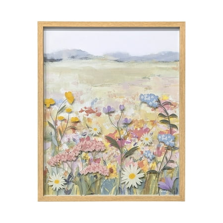 Bradley &amp;amp; Ballard 16x20 "wildflower" Glass Wall Art