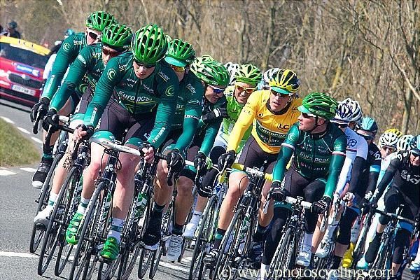 Europcar control the peloton on stage 1