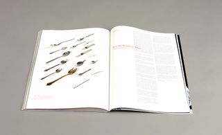 A spread taken from the chapter on design, featuring a variety of spoons used in the restaurant