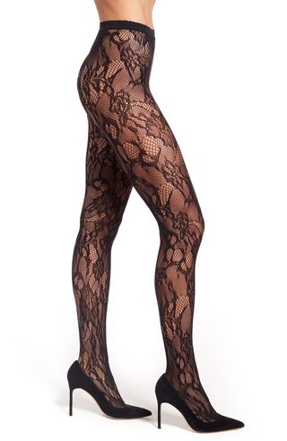 Lace Cutout Tights