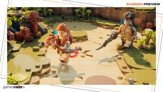 Aloy and Varl in Lego Horizon Adventures