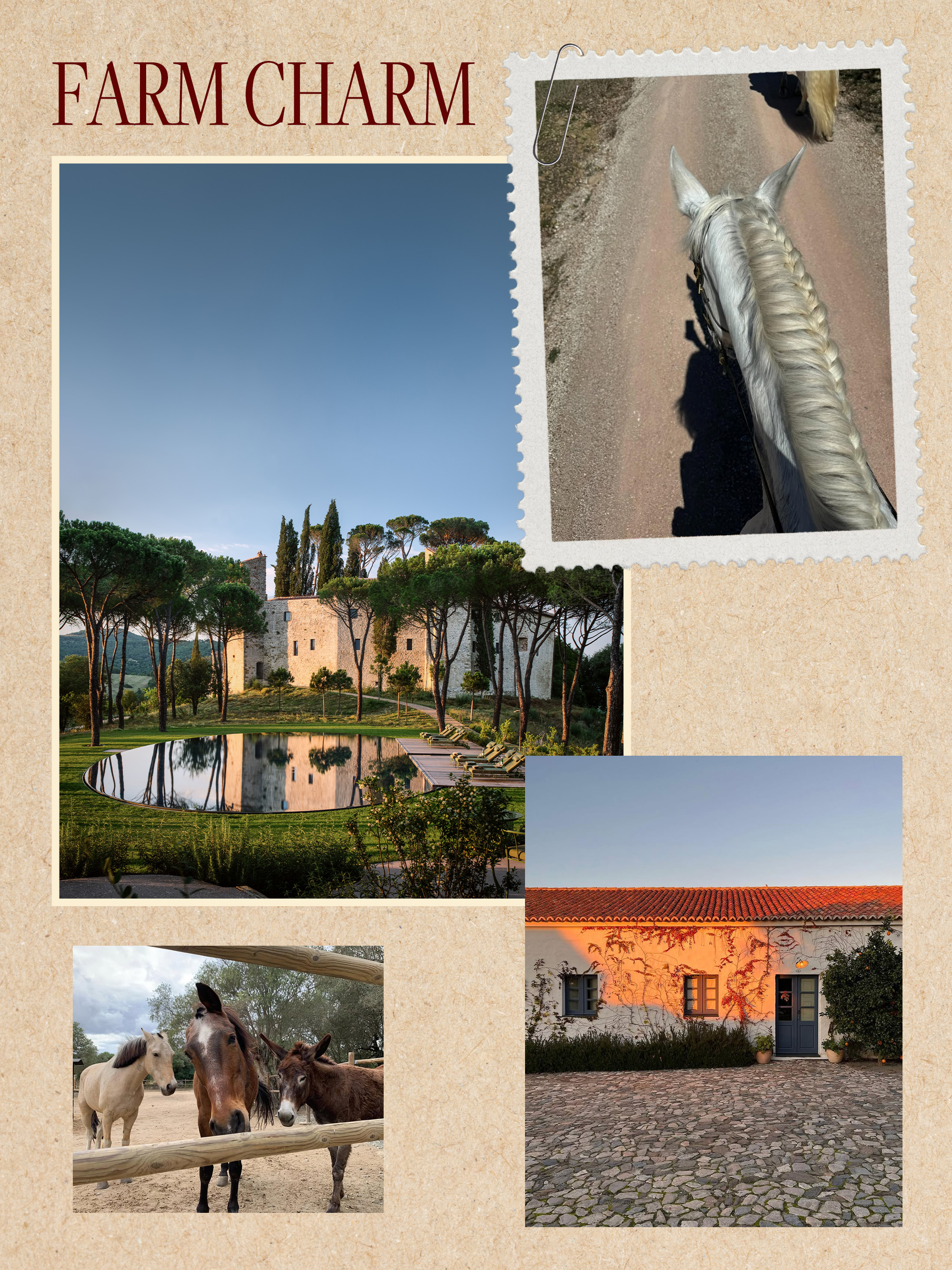 a collage of hotel and influencer imagery featuring the biggest travel trends of 2026