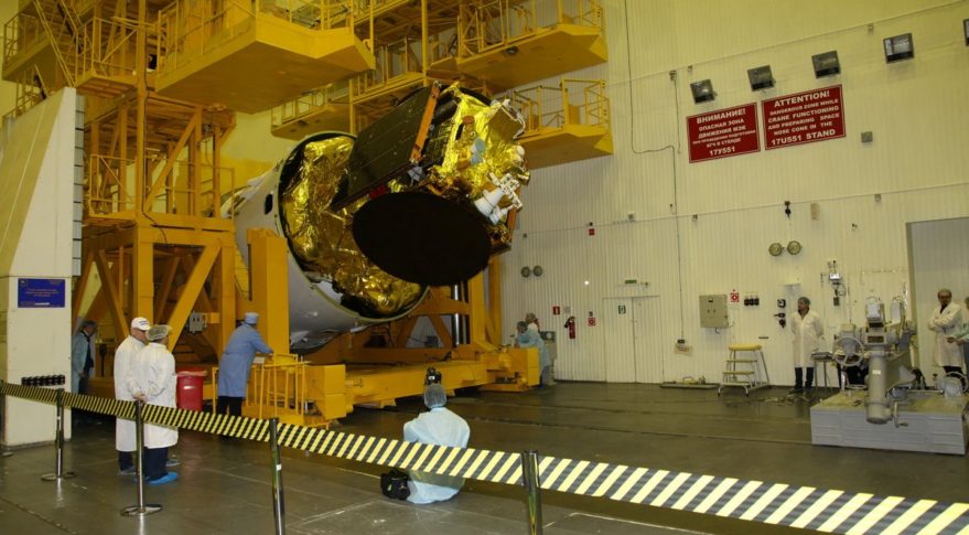 Angosat-1 seen prior to launch. 