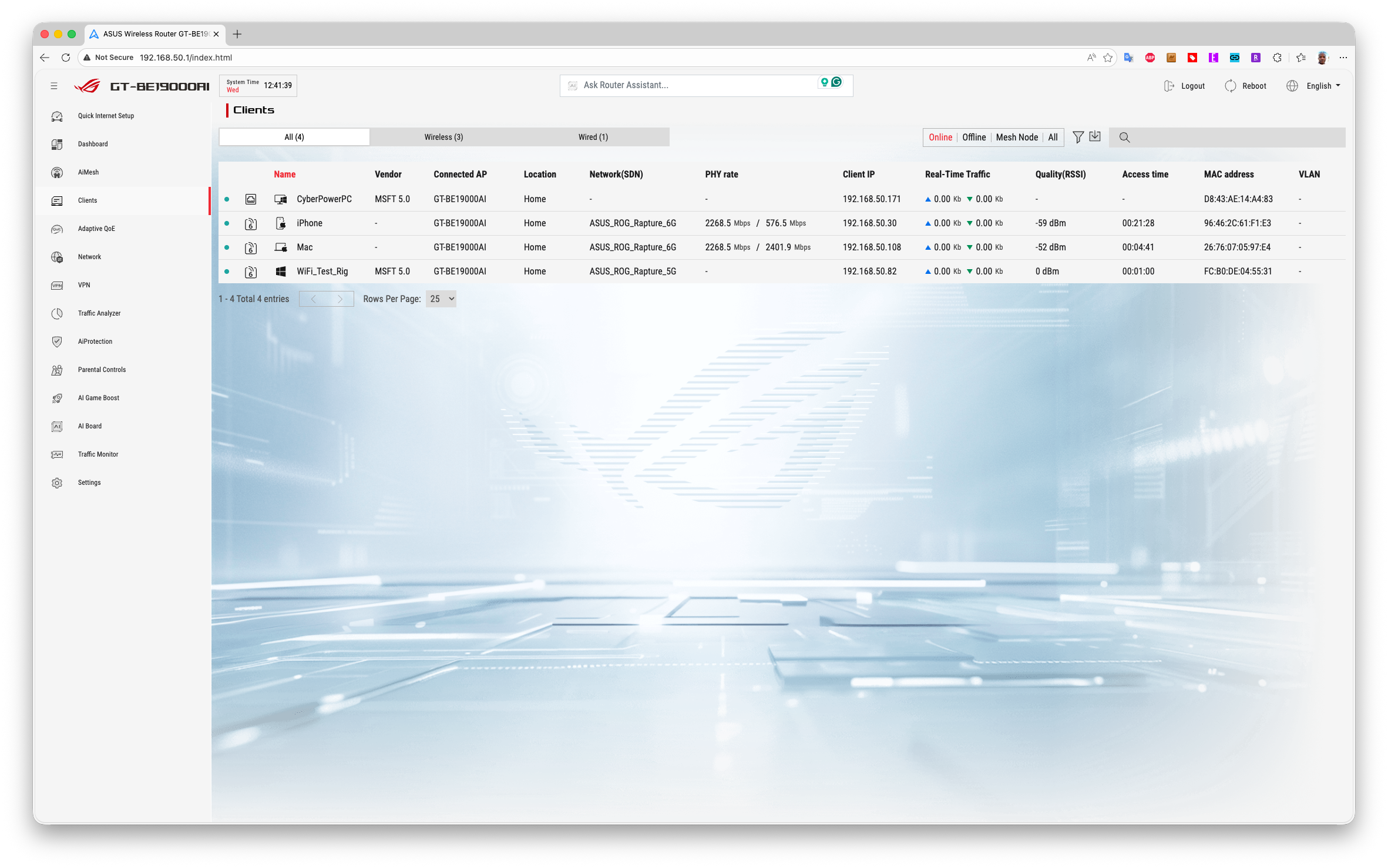 Asus ROG Rapture GT-BE19000Ai Wi-Fi 7