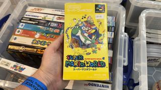 Super Mario World Japanese Super Nintendo box