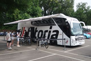 Team bus at the Tour de France
