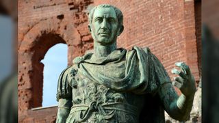A statue of Julius Caesar.