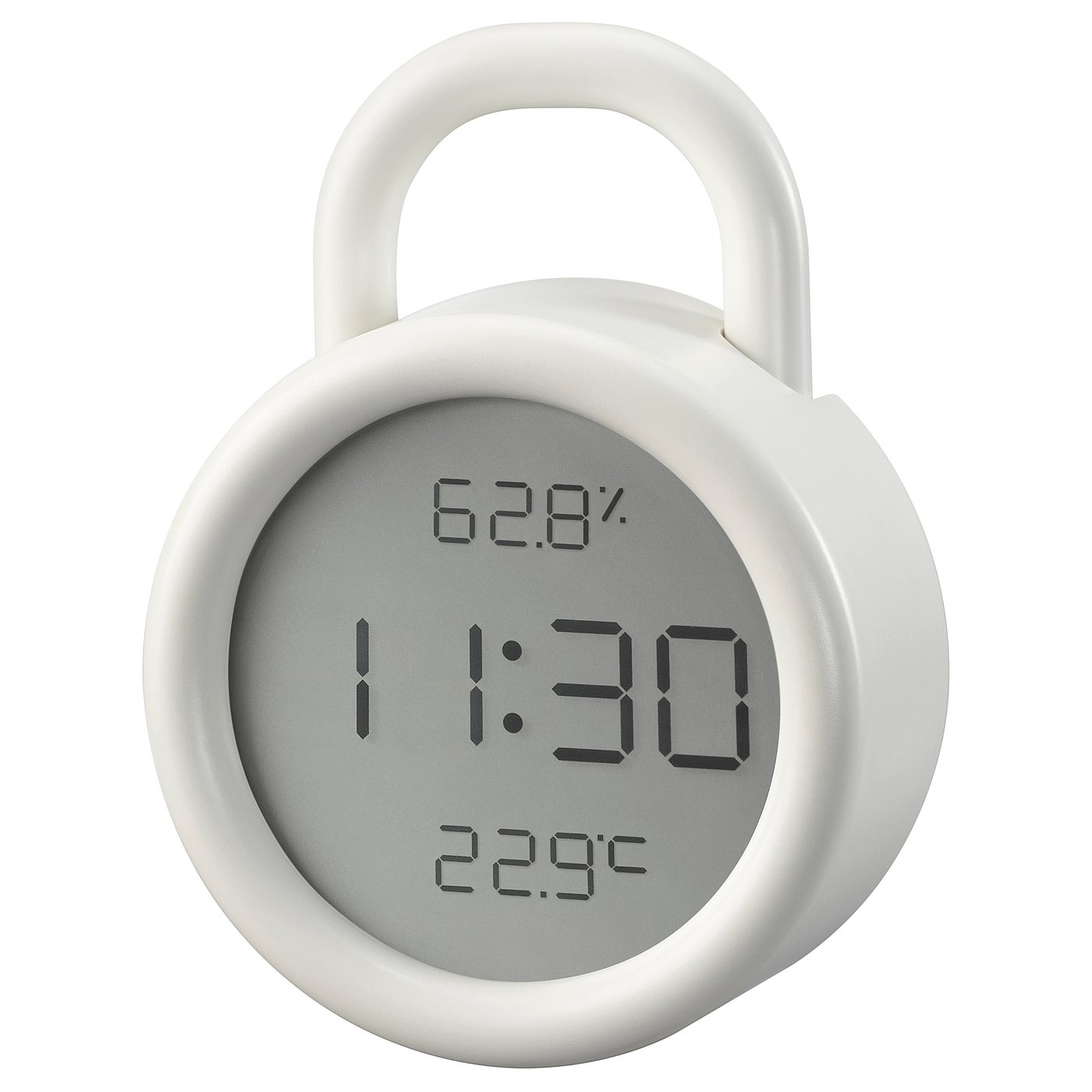 &amp;Ouml;rnvr&amp;Aring;k Clock With Hygro-/thermometer - White 8x3 Cm
