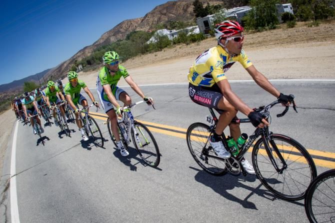 Janier Acevedo (Jamis-Hagens Berman) was near the front the whole day.