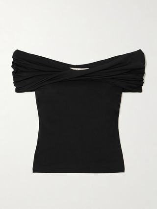 Off-The-Shoulder Stretch-Jersey Top
