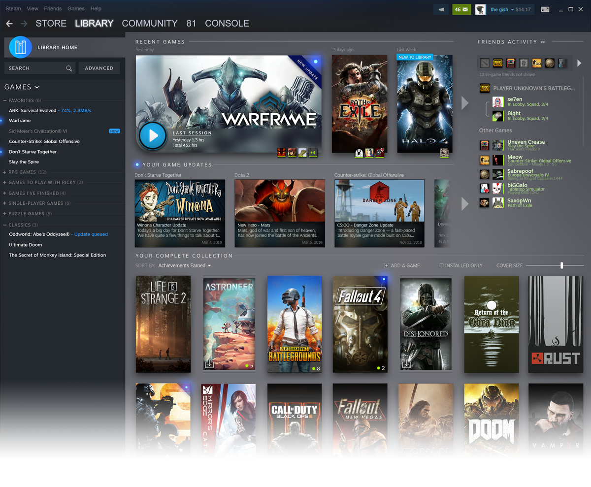 Steam is finally getting a redesigned library—here's our first look