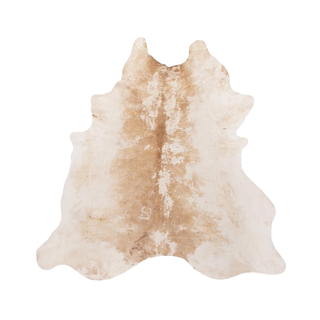 Kathy Kuo Home cowprint hide rug