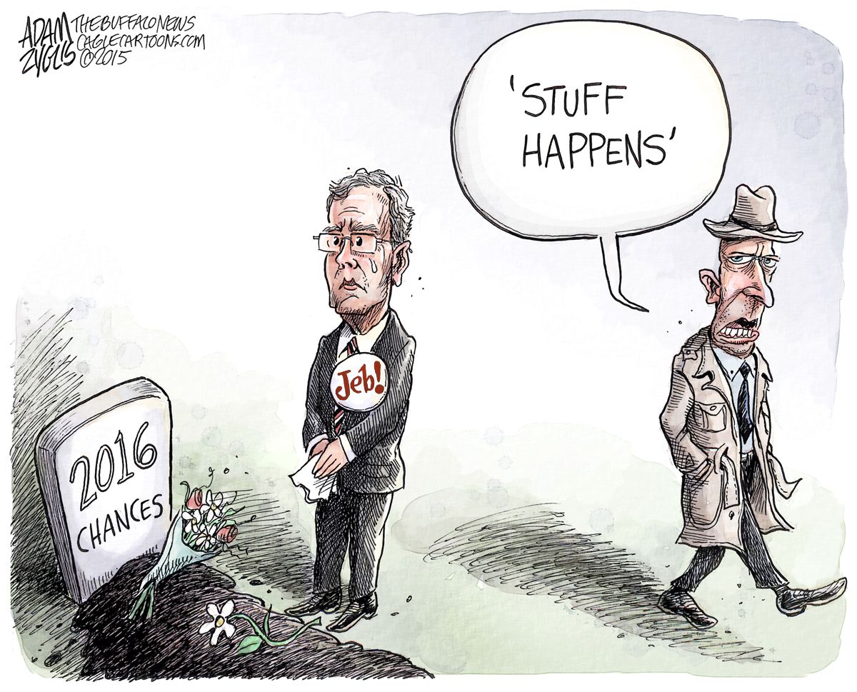 Political cartoon U.S. Jeb Bush 2016