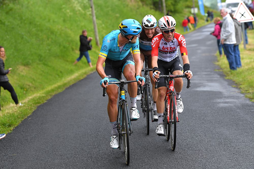 Bjorg Lambrecht (Lotto Soudal) was part of the breakaway at the opening stage of Criterium du Dauphine