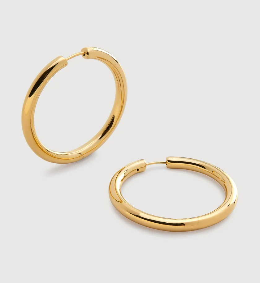 Monica Vinader, Click Large Hoop Earrings