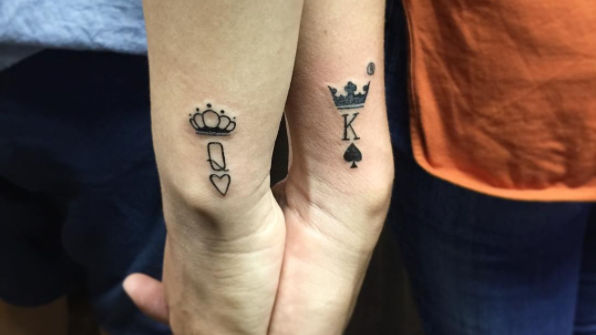 King and queen tattoos