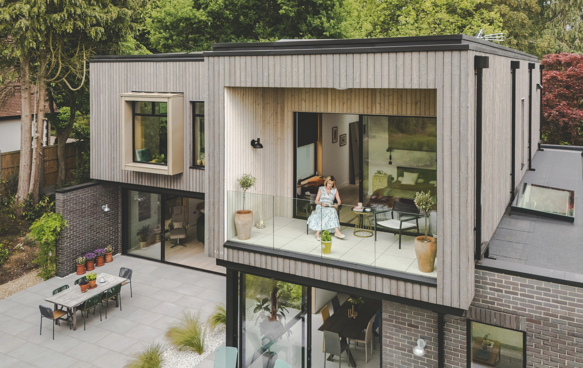 Explore this ultra-modern home where a bold design 'maximises light and views'