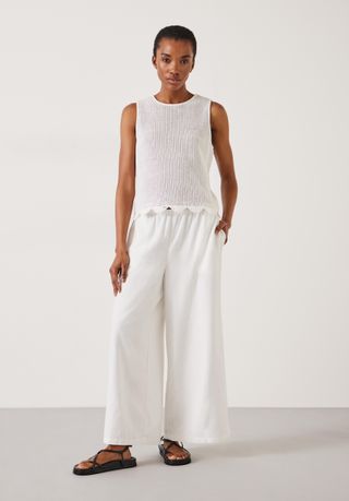 Melissa Linen Wide Leg Trousers