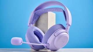 A Lavender SteelSeries Arctis Nova 3 Wireless gaming headset