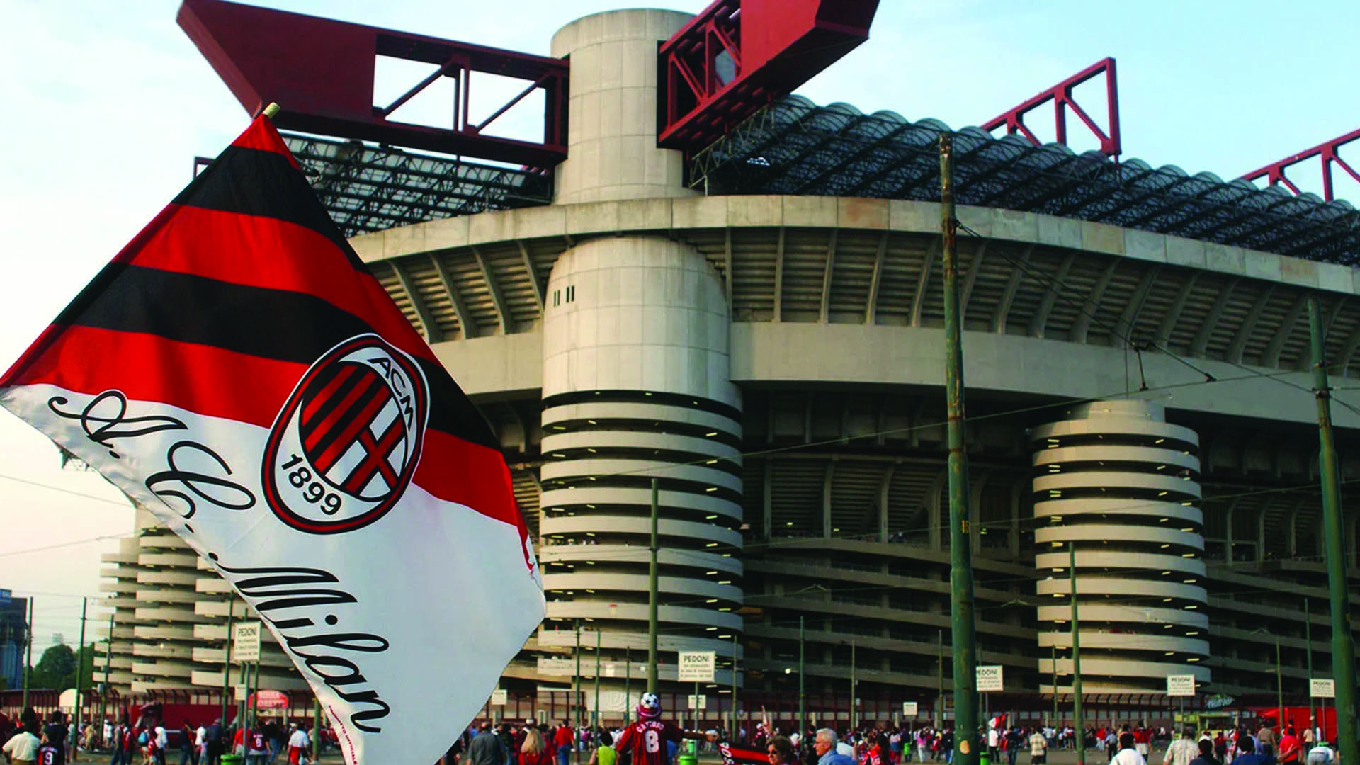 A photo of San Siro Stadium.