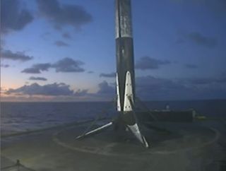 The SpaceX Falcon 9 rocket first stage that launched the Starlink 8 mission made a smooth landing on the drone ship Of Course I Still Love You after delivering 61 satellites into orbit on June 13, 2020.