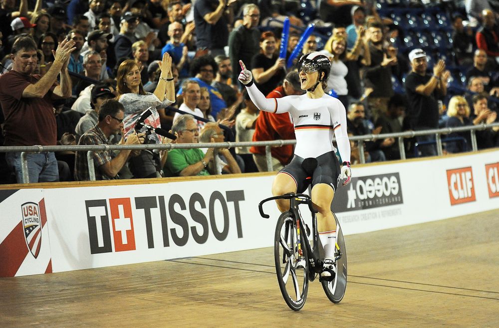 Women's Kierin winner Kristina Vogel