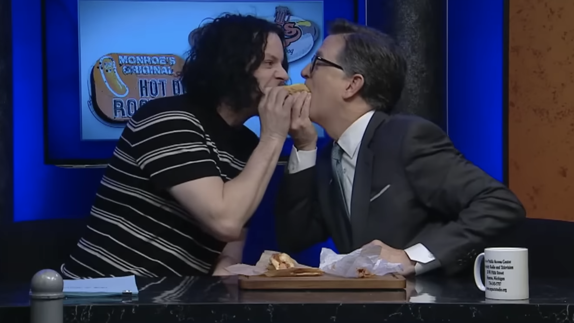 Jack White and Stephen Colbert on Only in Monroe, ⁤May⁣ 22, 2026