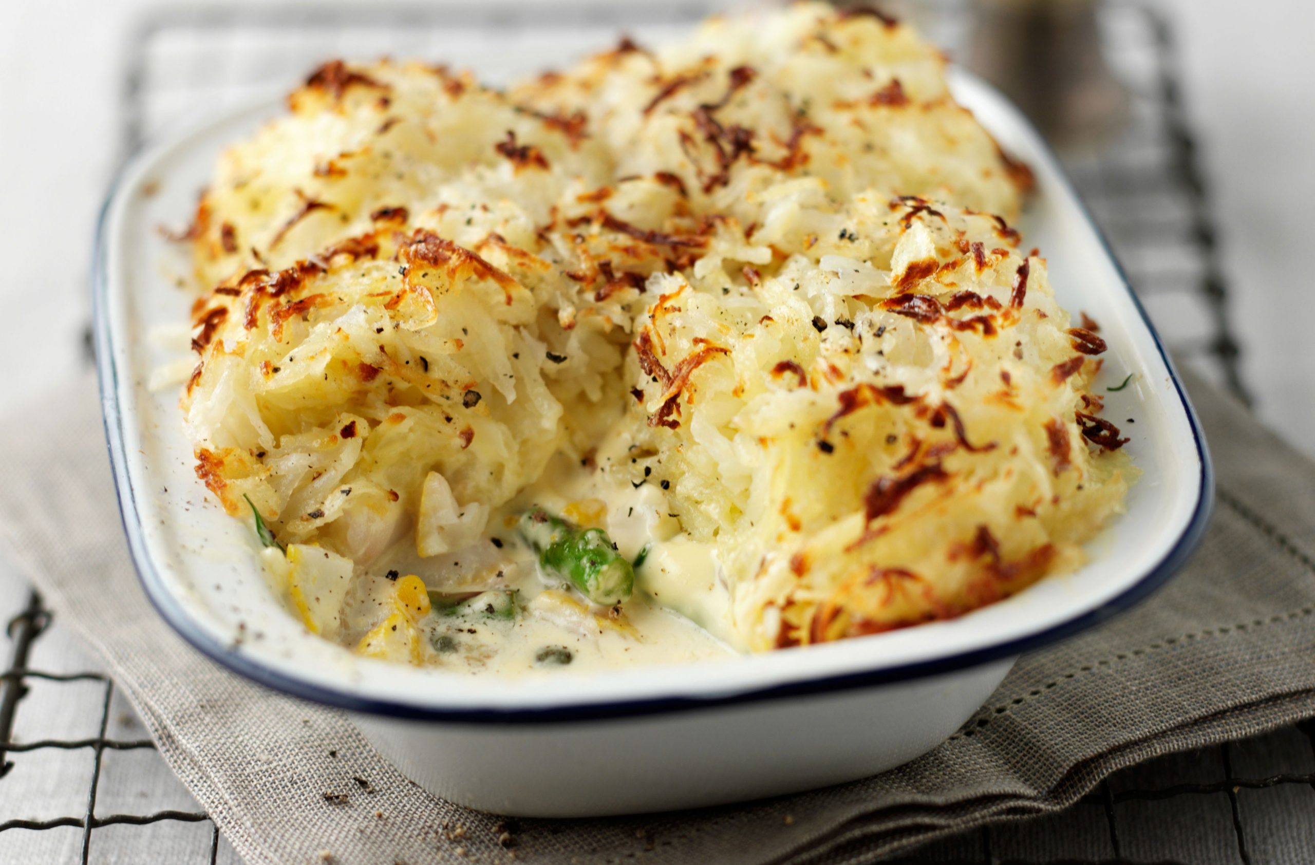 Rosti fish pie