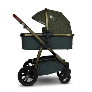 The Cosatto Wow 3 with carrycot in place