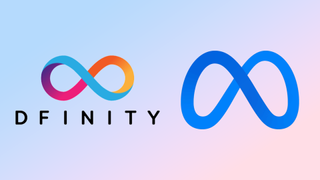 A comparison between the Dfinity and Meta logo