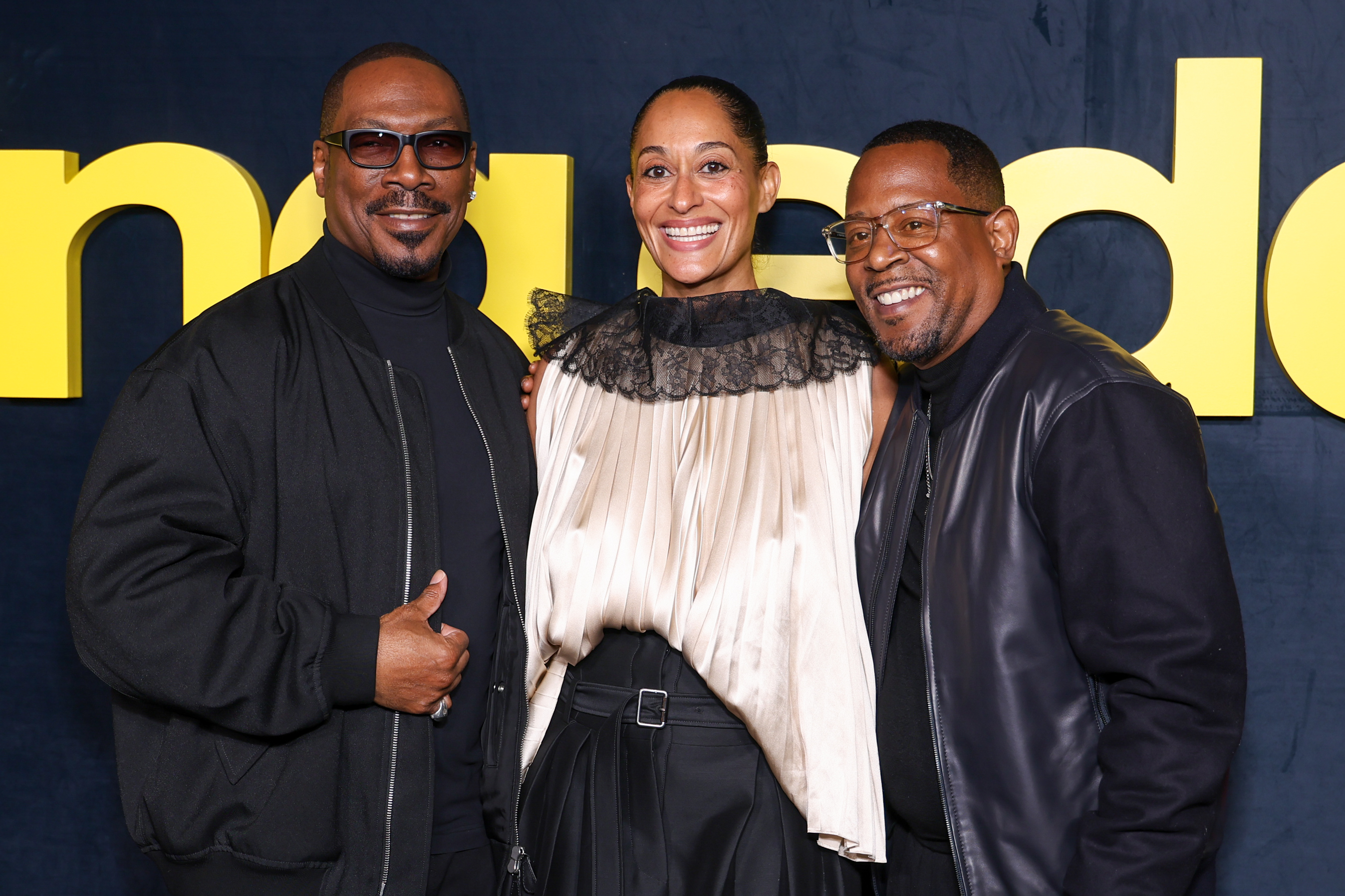 Tracee Ellis Ross attended the Being Eddie red carpet premiere in a face-covering Dior Spring 2026 look