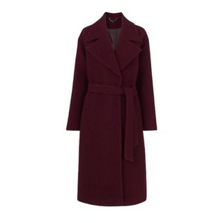 whistles burgundy coat 