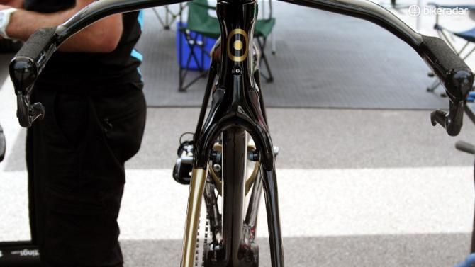 The front end of Wiggins' Bolide is very very sleek