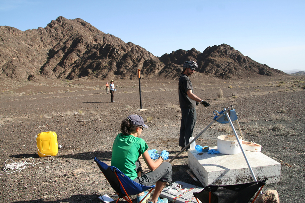 Collecting water samples