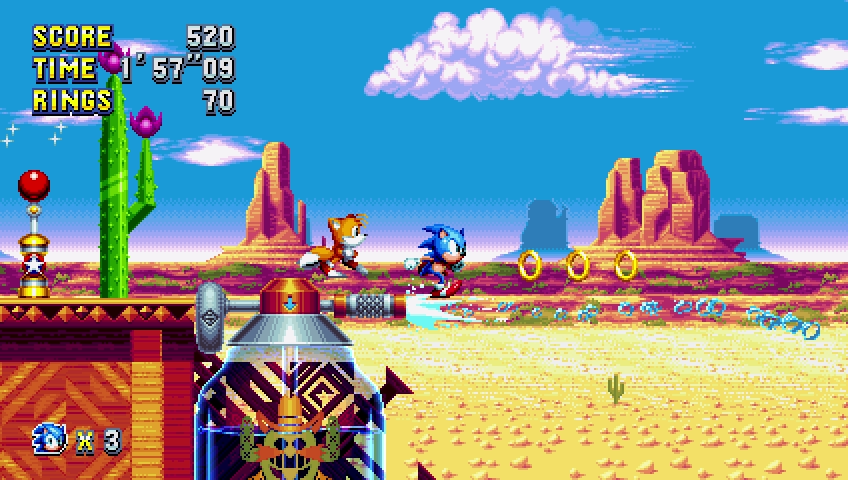 is sonic mania 2 player