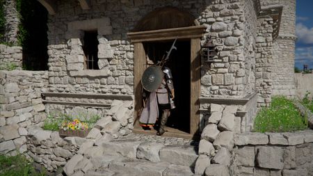 Crimson Desert key - Kliff opening a door